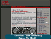 Tablet Screenshot of indian-bobbers.com